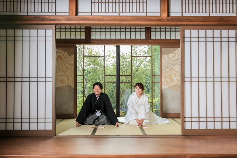 屋内庭園スタジオでシャッキと一枚