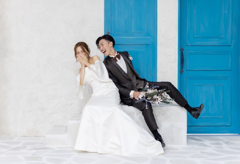 【和装洋装スタジオ】お二人の自然な表情を残します♪