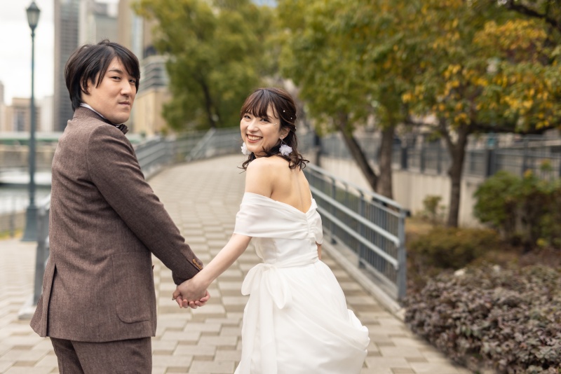 デート風ショット。