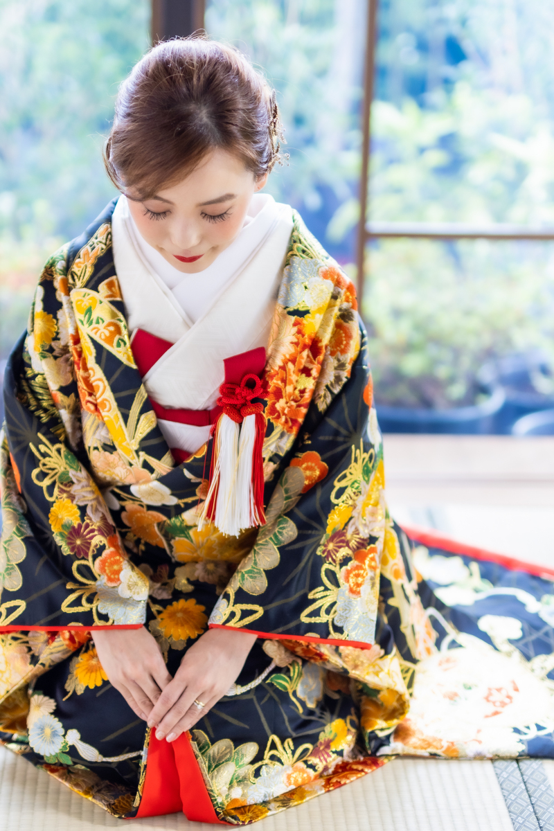 自然な光を取り込んだ美しい新婦様カット