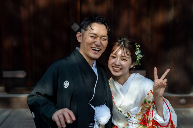 自然体のお二人の表情が残る