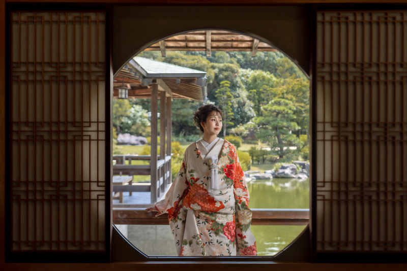 studio clori. OSAKA_庭園で撮影できる