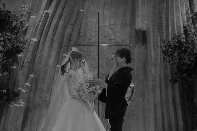 本番さながらの感動シーンを家族の大切な想い出と共に