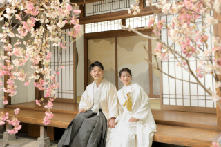 お二人の笑顔が愛らしいです！