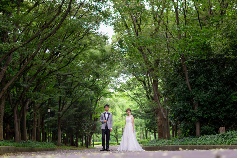 【ロケーションフォト+スタジオフォト】ドレス大満喫プラン★全カットデータ&ドレス着放題付き♪