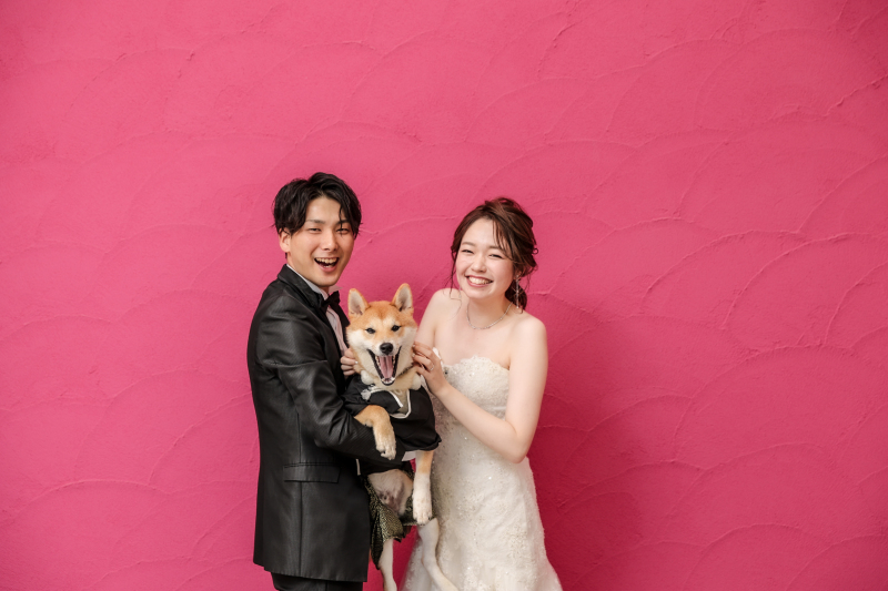 【大切なペットと一緒に♪】ペットと撮影スタジオプラン【和装でも洋装でも叶う♪】