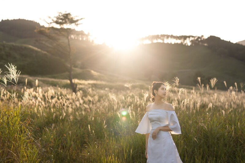 【人気の撮影スポットでの撮影が叶う♪】砥峰高原ドレスロケーションプラン◆全データ300カット+レタッチ+出張料込