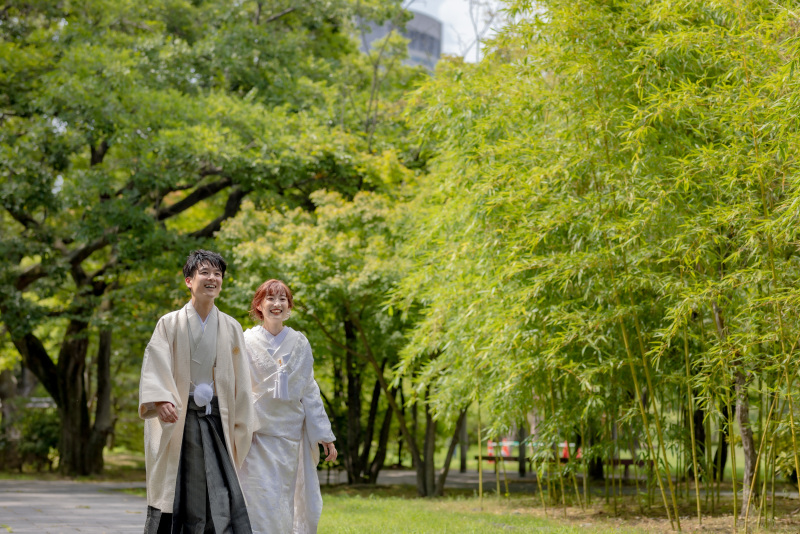 【旧藤田邸庭園・和装ロケーションプラン】竹林や日本庭園での撮影が叶うプラン◆全カットデータ無料♪