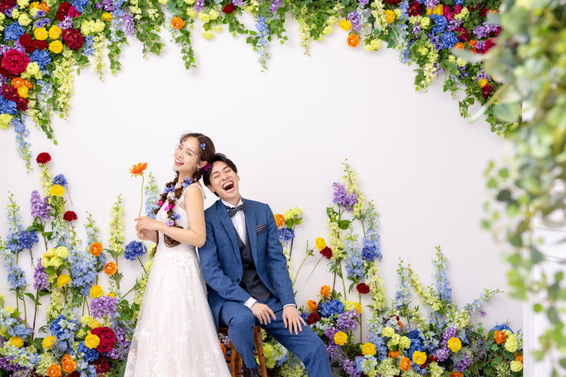 【ロケーションフォト+スタジオフォト】ドレス大満喫プラン★全カットデータ&ドレス着放題付き♪