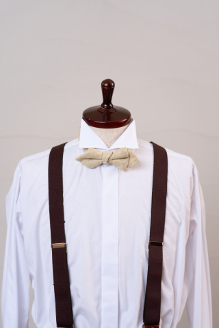 サスペンダー　ブラウン