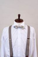 サスペンダー　グレー