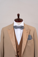 蝶ネクタイ・チーフ　ネイビーチドリ