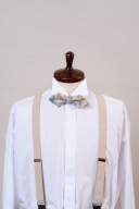 サスペンダー　ベージュ