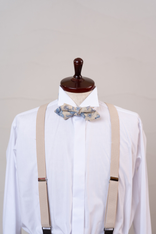 サスペンダー　ベージュ