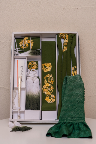 6点セット 刺繍グリーン