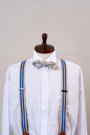 サスペンダー　ブルーストライプ