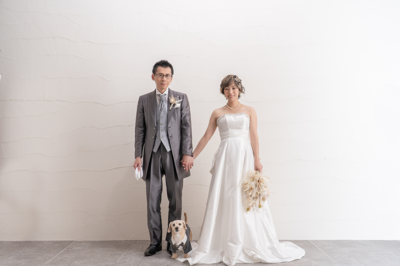 愛犬と一緒に♪　＊洋装1着　スタジオ撮影プラン＊