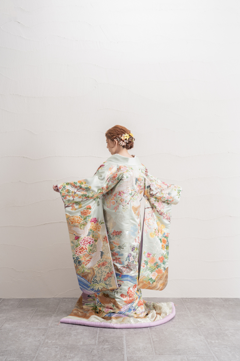 色打掛のお姿は全身を