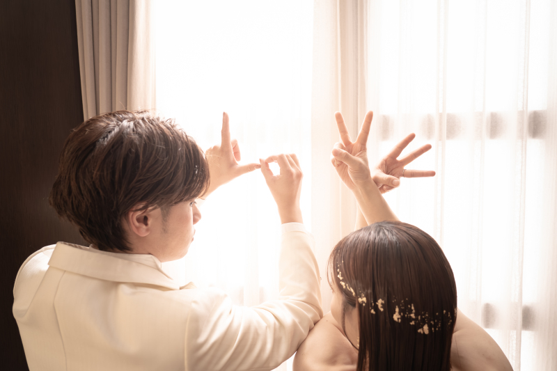 二人で彩る手元ショット!