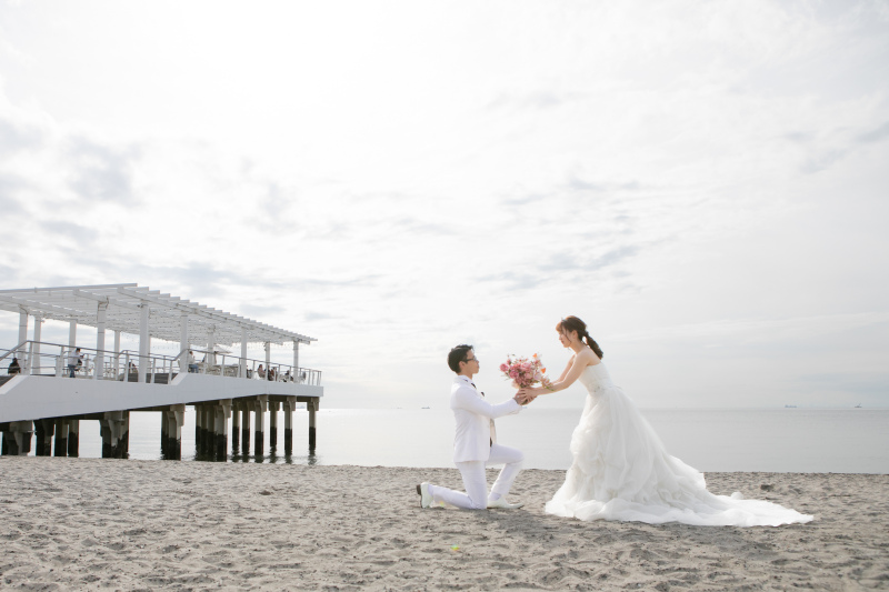 いなげの浜にて　＊洋装1着　ロケ撮影プラン＊