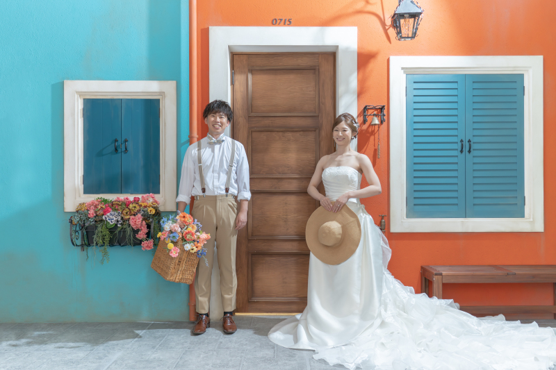 おふたりらしいウェディングフォト*スタジオ洋装1着プラン*