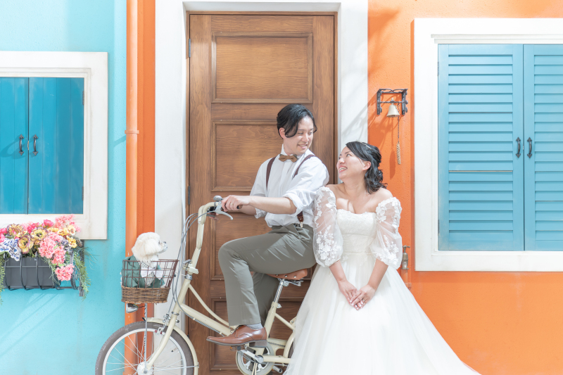 ドレスとタキシードで!