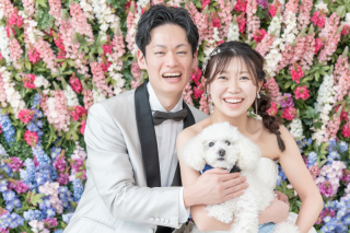 愛犬と叶えるウェディングフォト♪　＊洋装＆和装　スタジオ2着プラン＊