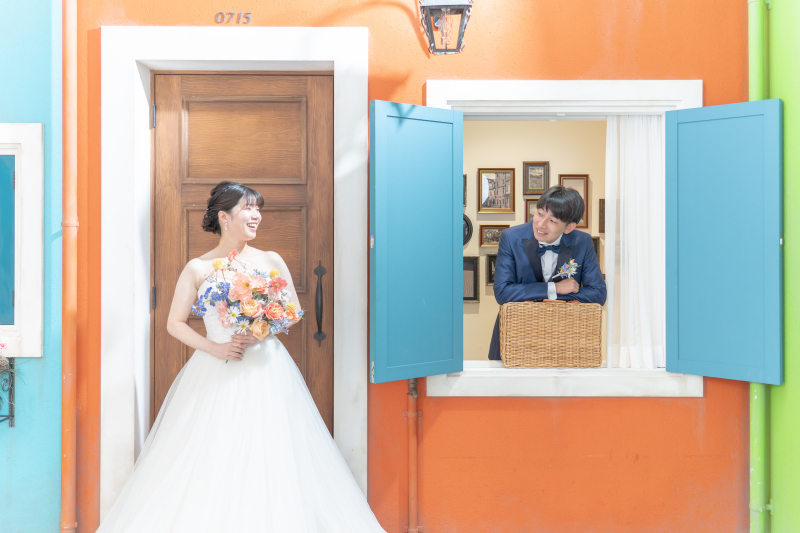 カラフルな街並みのブラーノ島