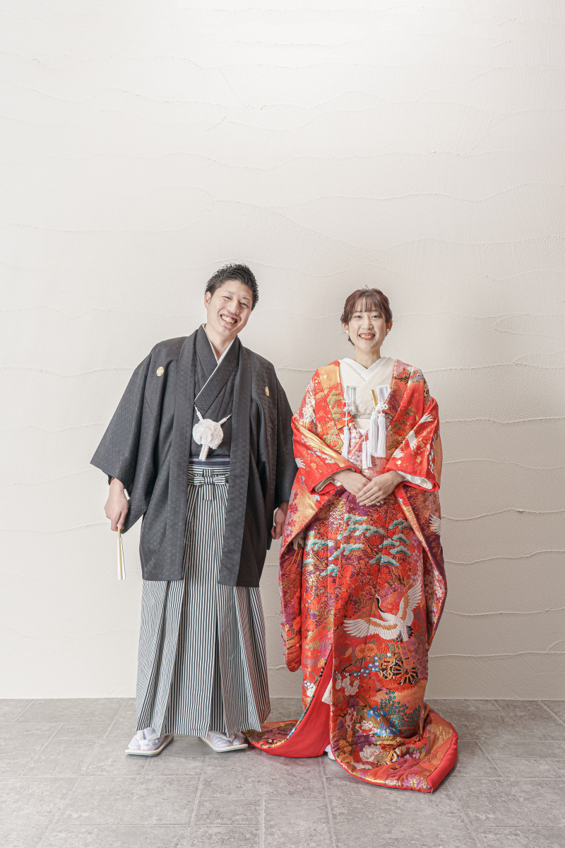 始めての和装に少し緊張気味？