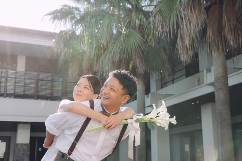 太陽の光も演出の一つ☆