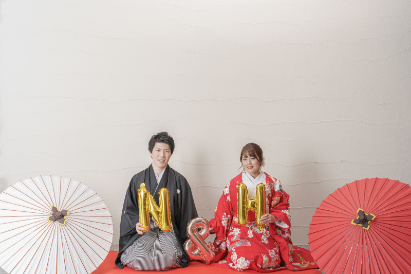 持込みアイテムでふたりらしく♪