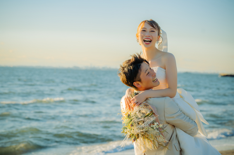 稲毛海浜公園にて　＊洋装＆和装　スタジオ＆ロケ 2着プラン＊