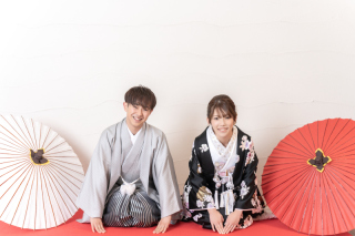 洋装も和装も♪　＊洋装＆和装　スタジオ2着プラン＊