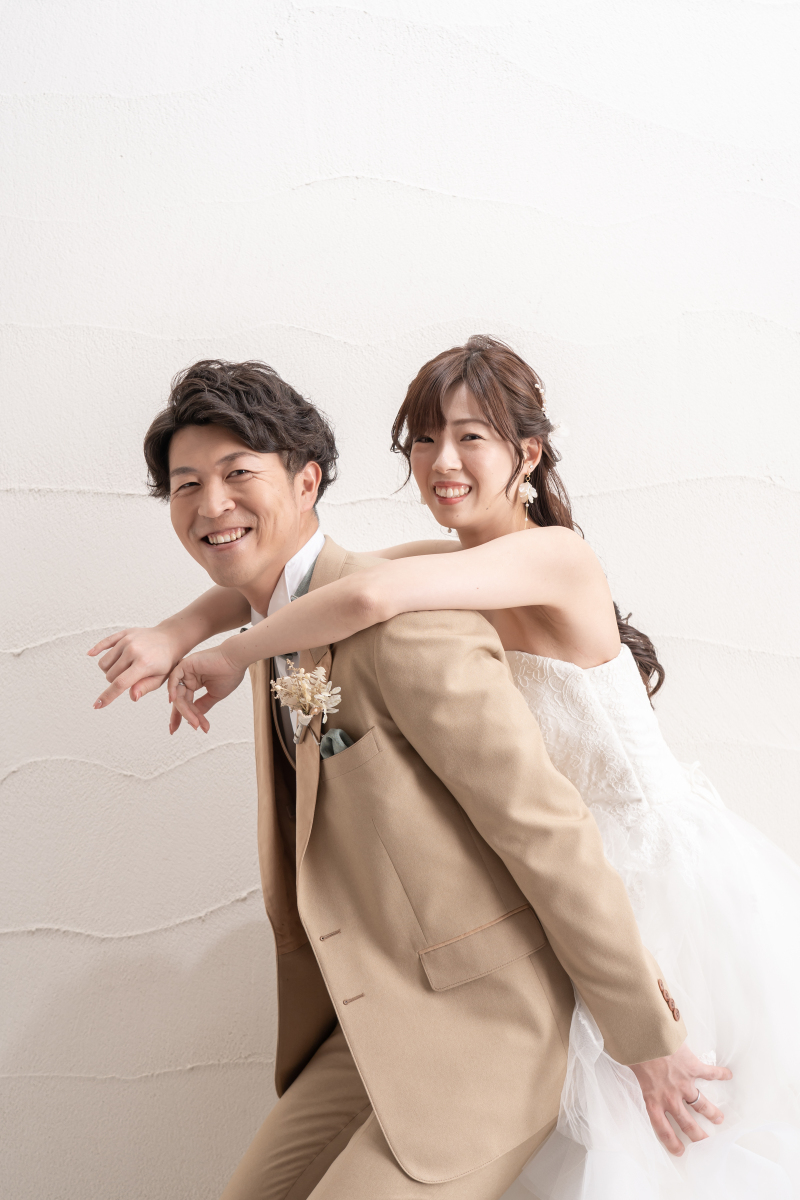 ドレスでのおんぶは特別♪