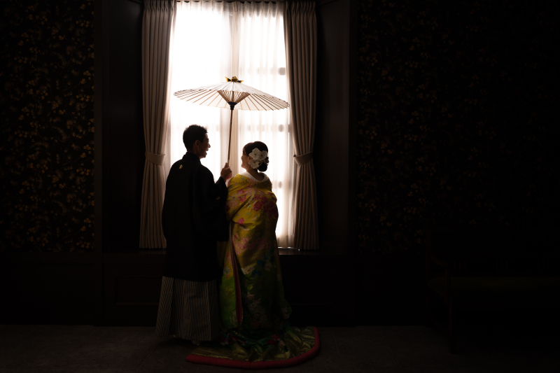 シルエット風にも