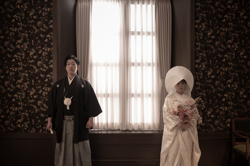 白無垢には綿帽子を　＊洋装＆和装　スタジオ2着プラン＊