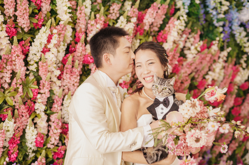 結びは3人仲良く