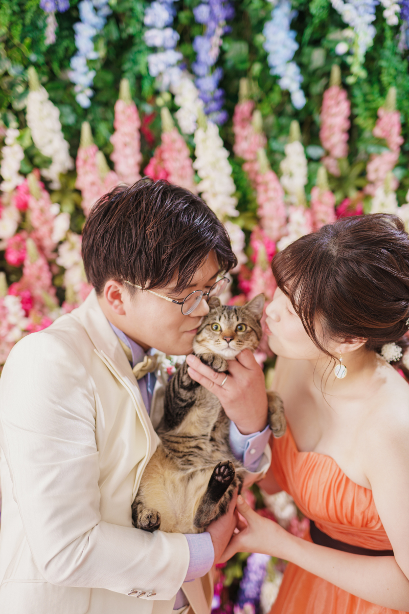 かわいいかわいい我が子を挟んで♡