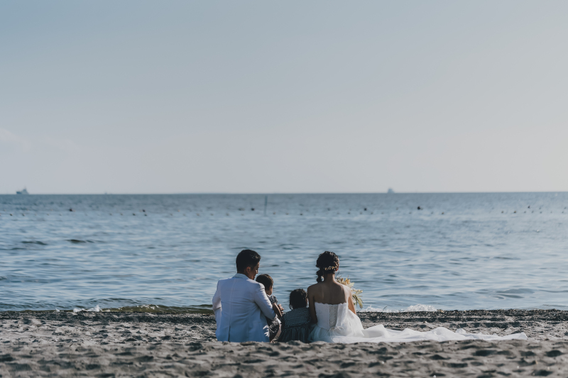 並んでバックショット