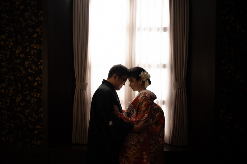 窓辺でのショット