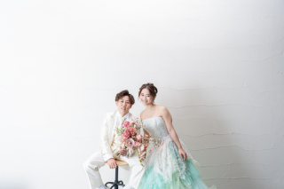 カラードレスでのフォトウェディング♪