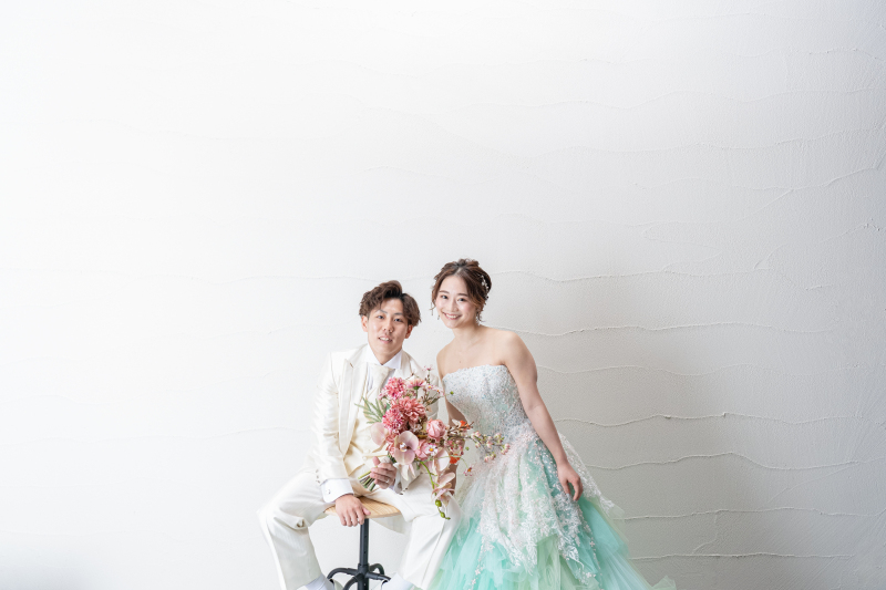 カラードレスでのフォトウェディング♪