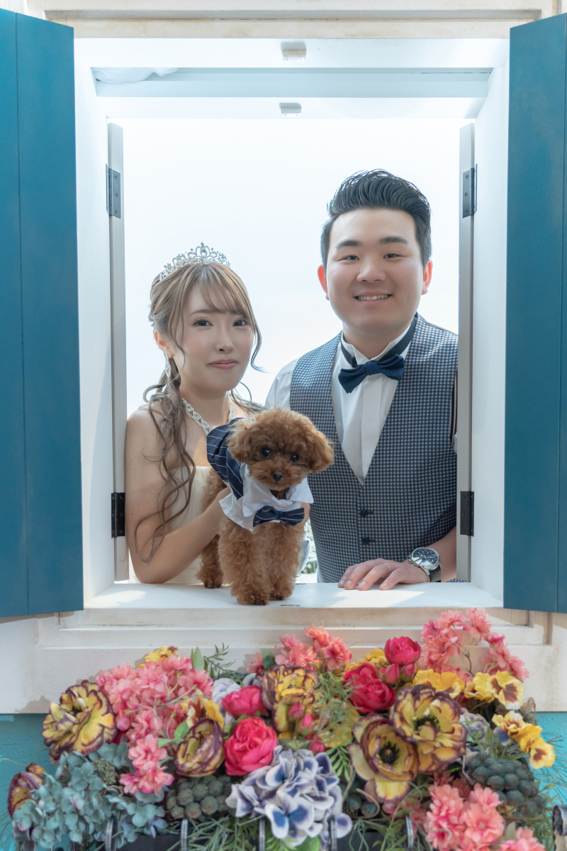 スタジオ内を活かして撮影