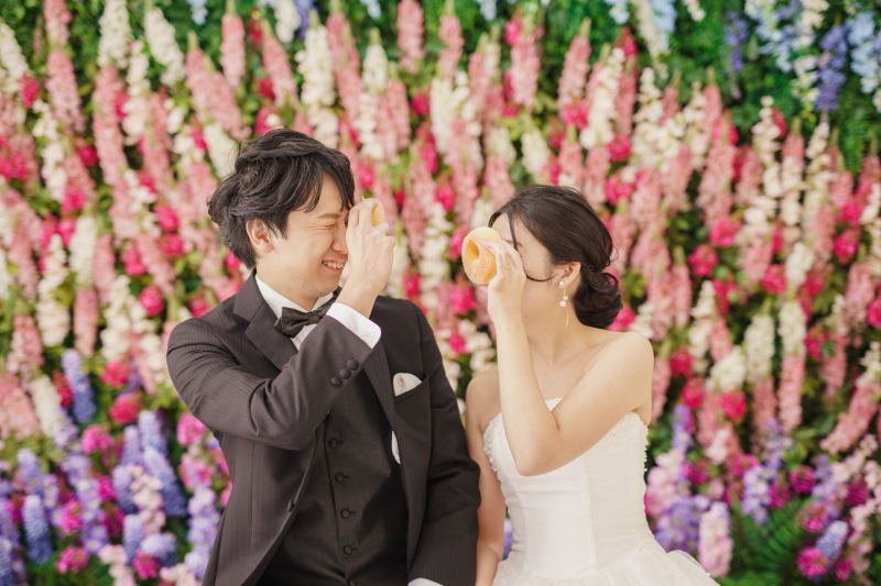 ドーナツを使ったショットも