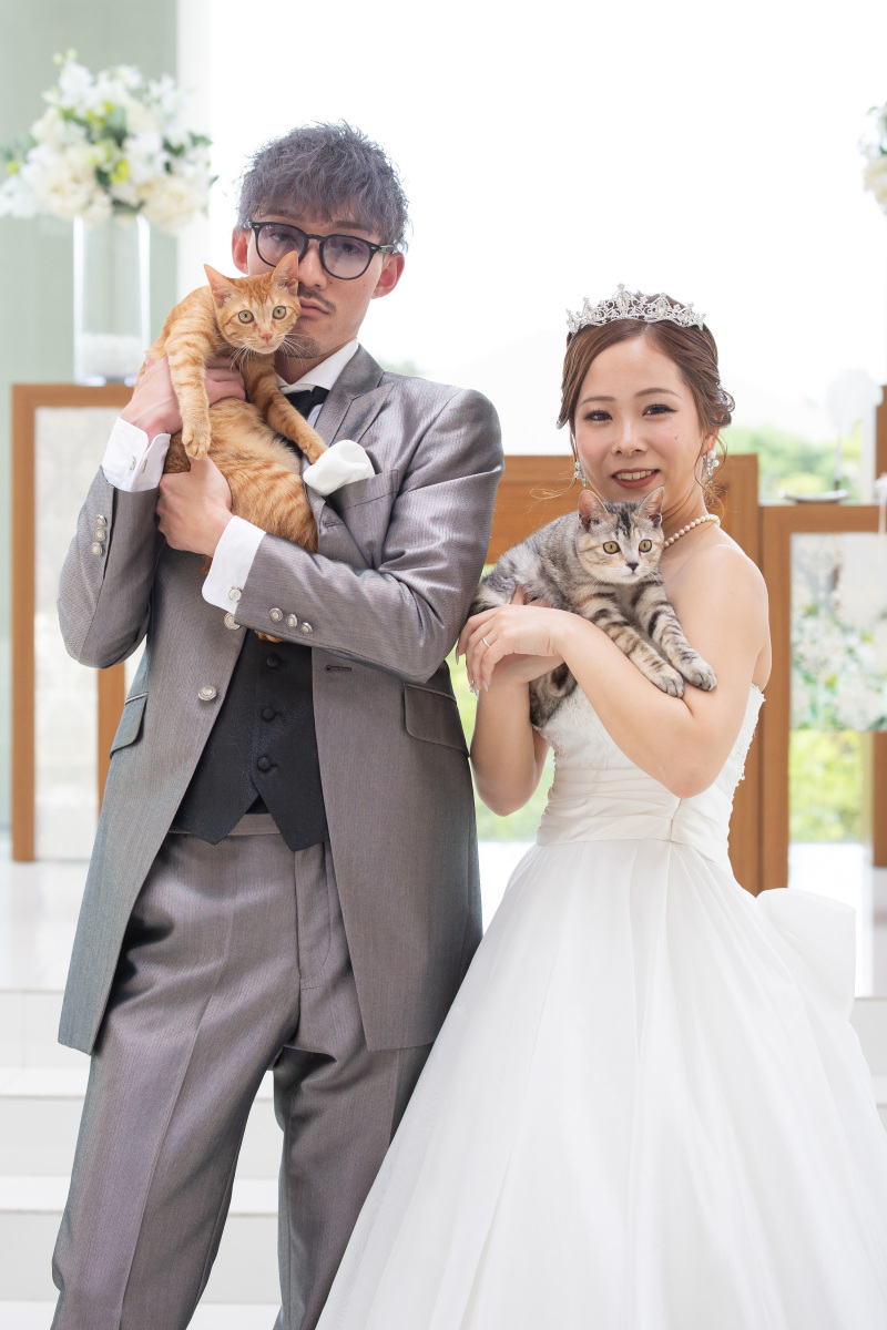 おふたりの大切な家族と一緒に