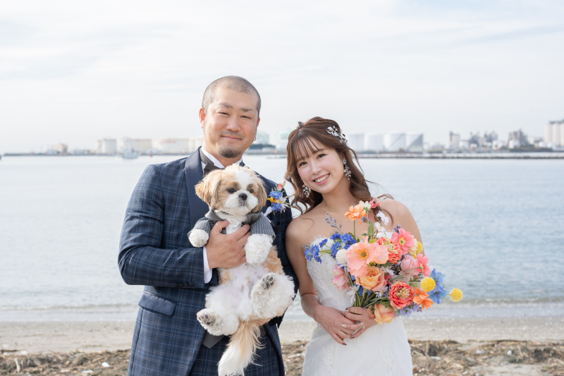 千葉ポートパークにて愛犬と♪ *洋装1着 ロケ撮影プラン*