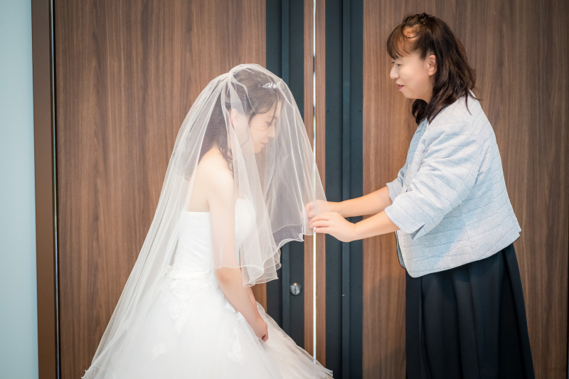 お母様からのベールダウン