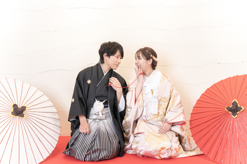 おふたりらしさを大切に *洋装&和装 スタジオ2着プラン*