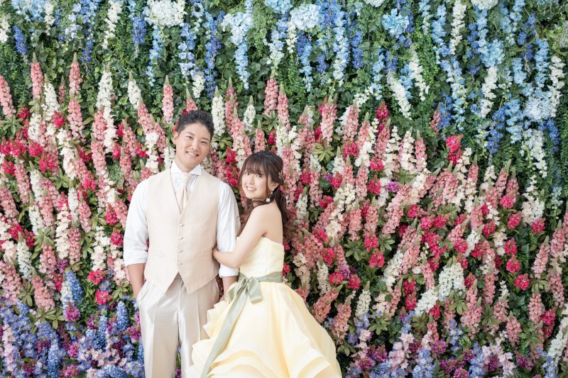 イエローのカラードレスで♪ ~スタジオ 洋装1着プラン~