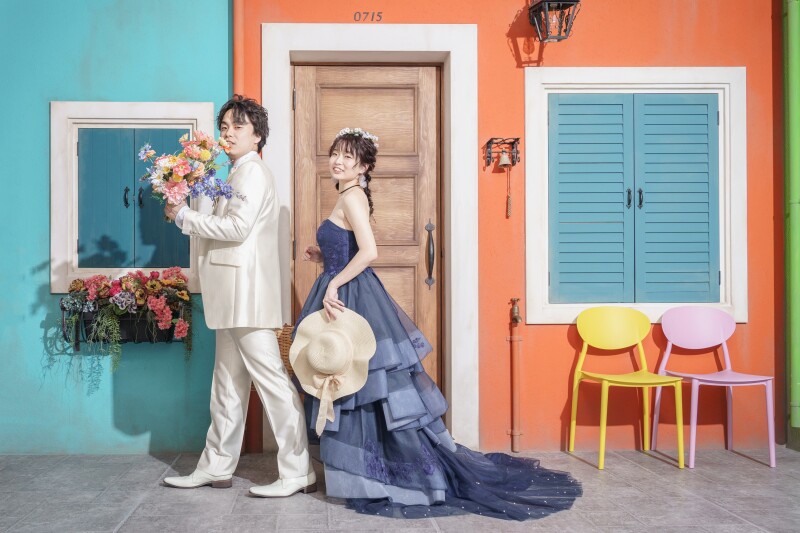 カラードレスにチェンジ♪